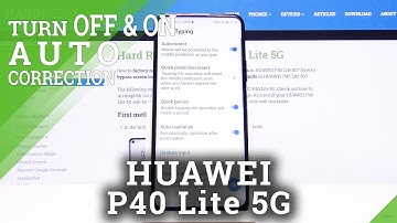 How to Open Text Settings in Huawei P40 Lite 5G-  Enter Text Correction Options