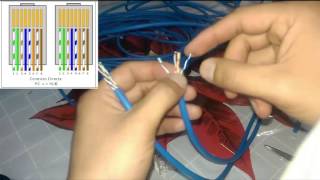 Como ponchar un cable UTP | Hacer cable de red paso a paso
