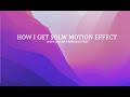 Slow Motion Adobe Premiere Pro