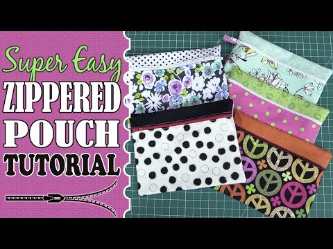 SUPER EASY Zippered Pouch (or Purse) Tutorial