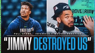 The Day Jimmy Butler DESTROYED The Timberwolves at practice *FULL STORY*