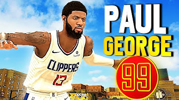 99 OVR PAUL GEORGE Build A Two Way Superstar In NBA 2K20!