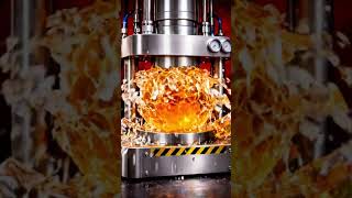 Oddly Satisfying Honey Ball Crush 🌀 | Hydraulic Press #hydraulicpress #satisfying #experiment