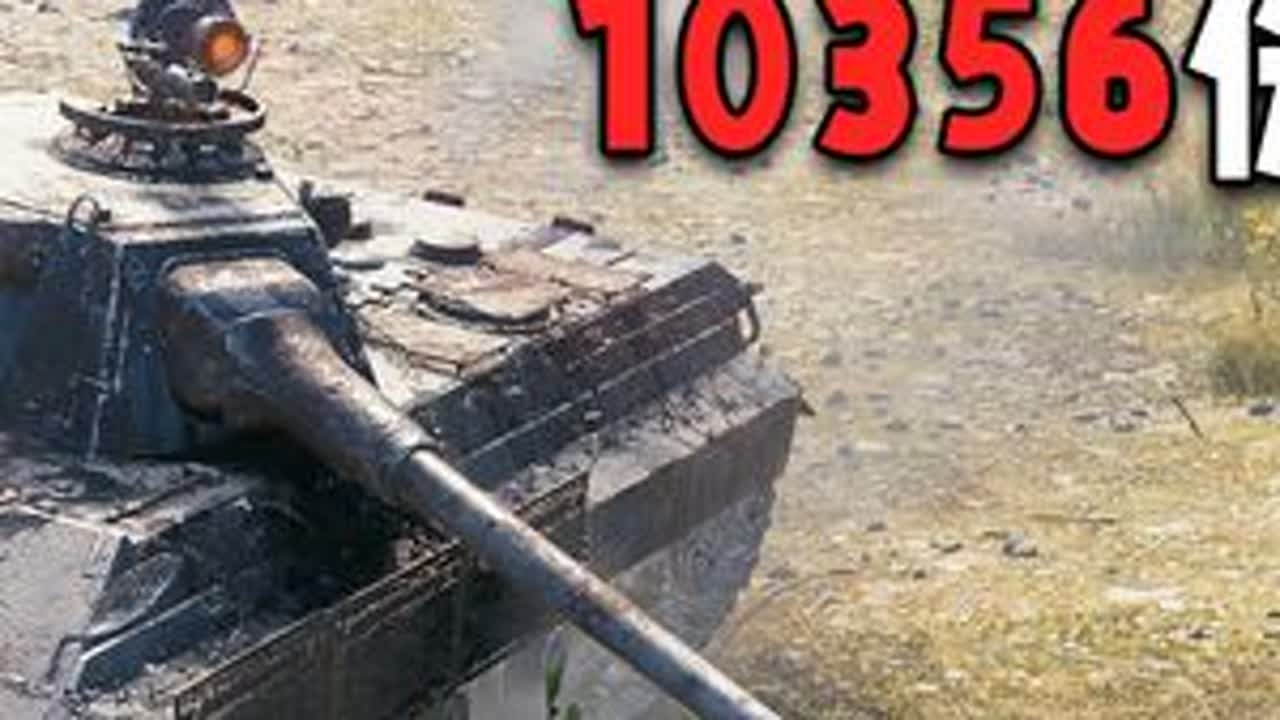 【坦克世界】少见万伤车 9环E50M 10356伤害 #坦克世界 #坦克世界马到成功