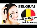 Football Face Painting Design For Belgium [Face Painting Tutorial]