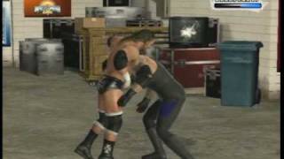 WWE SmackDown Vs.Raw 2009 Backstage Brawl Match Gameplay WWE SmackDown Vs.Raw 2009 Backstage Brawl Match Gameplay