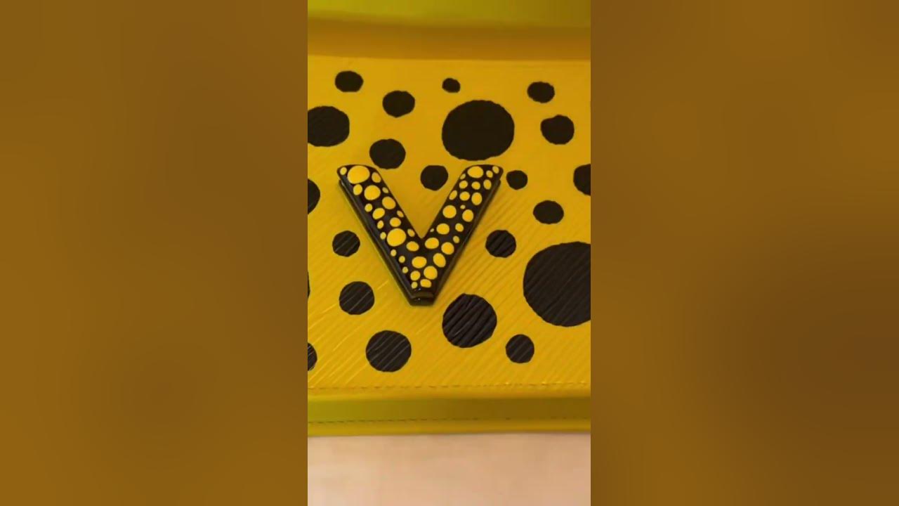 Louis Vuitton X Yayoi Kusama Twist Belt Chain Wallet Yellow/Black for Women