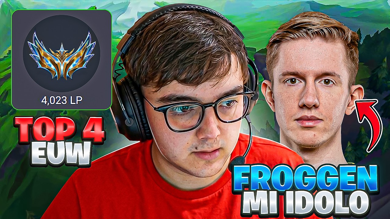 Me enfrento al TOP 4 de EUW 4000lp y a Froggen mi IDOLO⭐ | Dia #5