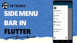 how to make twitter sidebar menu in flutter | flutter app development tutorial 2023