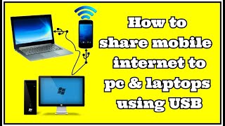 How to share mobile internet to PC & using USB || 2021 screenshot 1