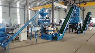 110KW 560 Pellet Mill Plant with mixer, conditioner, cooler, package and film wrapping Machine-001