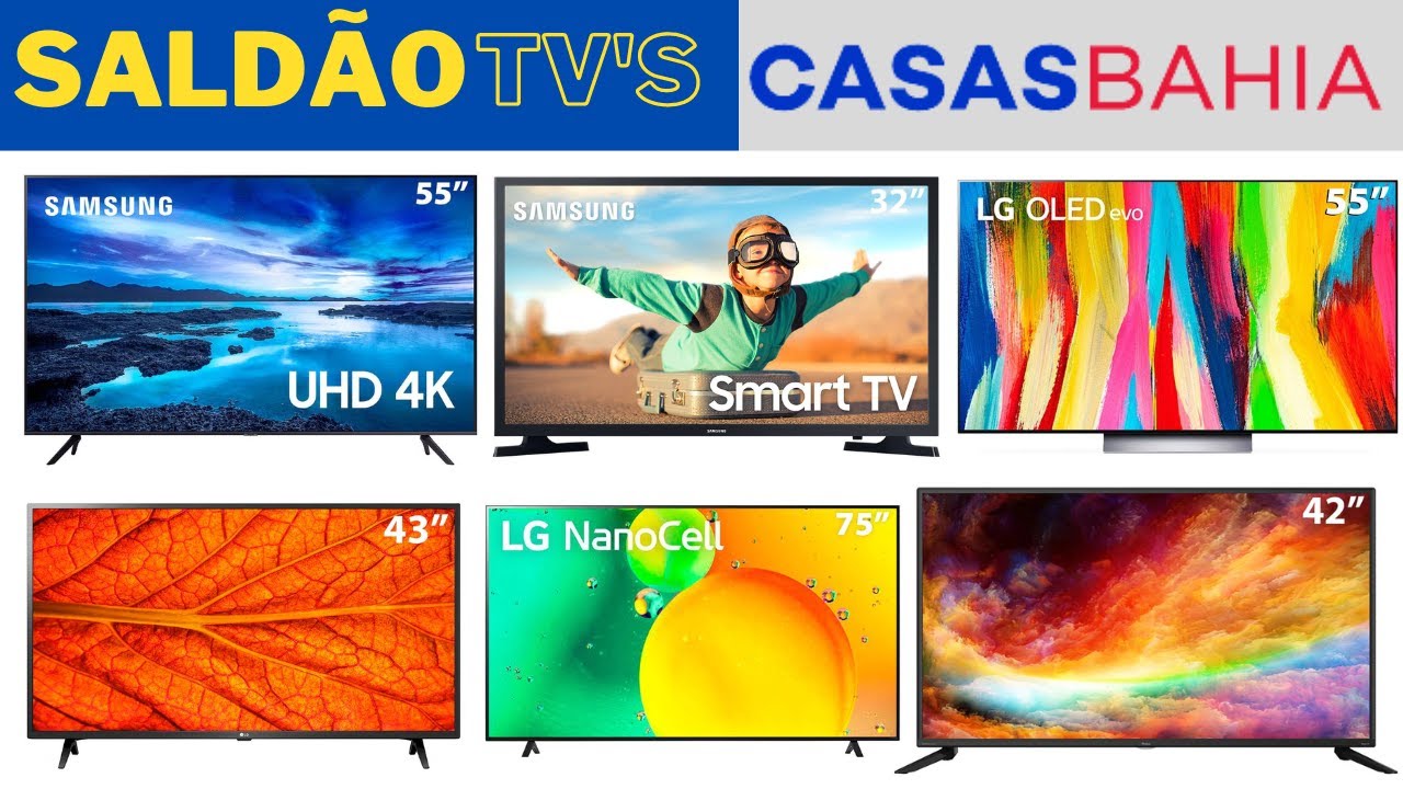 SALDÃO DE TV'S CASAS BAHIA - ECONOMIZE MAIS DE R$ 2000,00 NA COMPRA DA ...