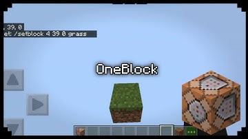 How to do a OneBlock ||COMMAND BLOCK MINECRAFT