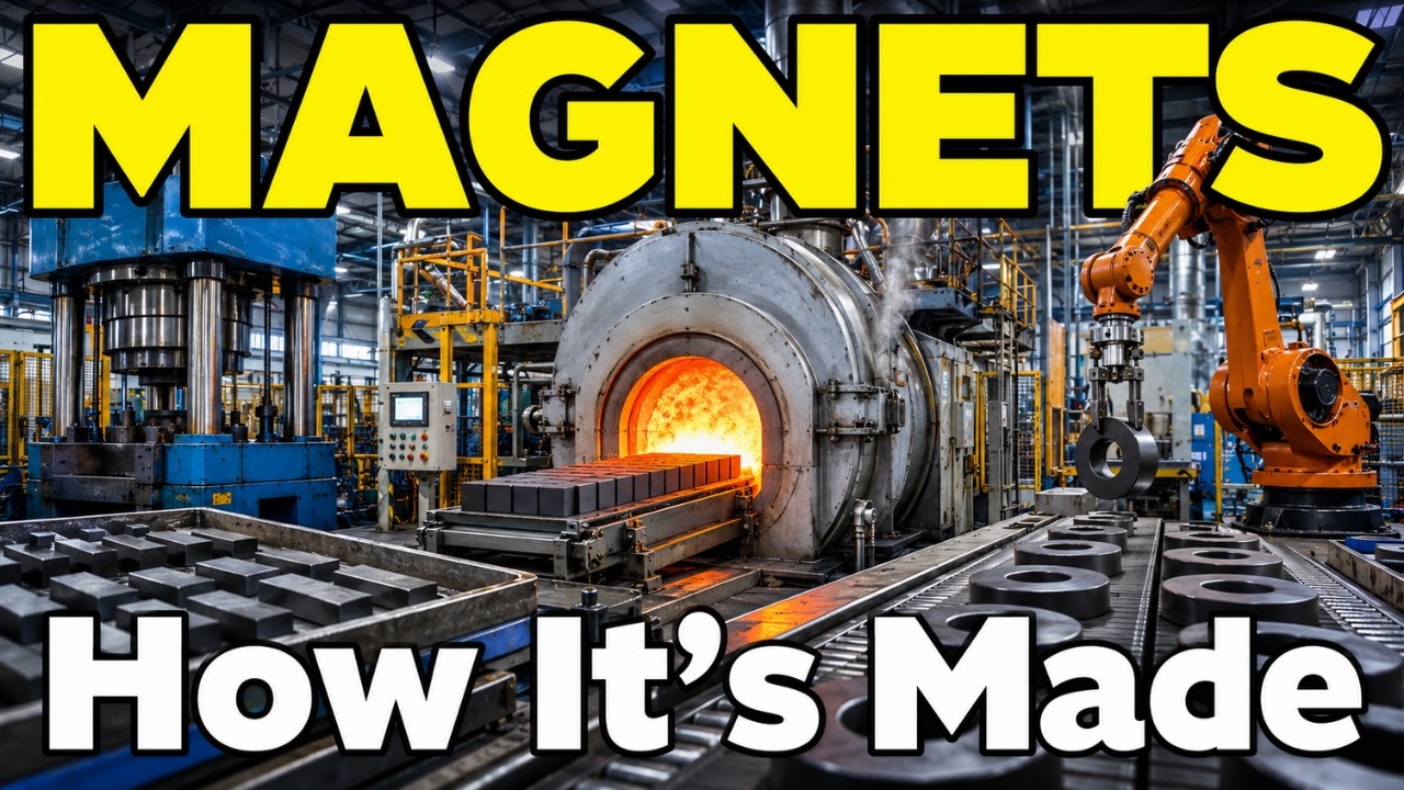 How Are MAGNETS Made? The MOST INCREDIBLE PROCESS EVER REVEALED - YouTube