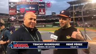 René Calle 13 Por Primera Vez en Una Serie Mundial y Apoyando a Los Astros...