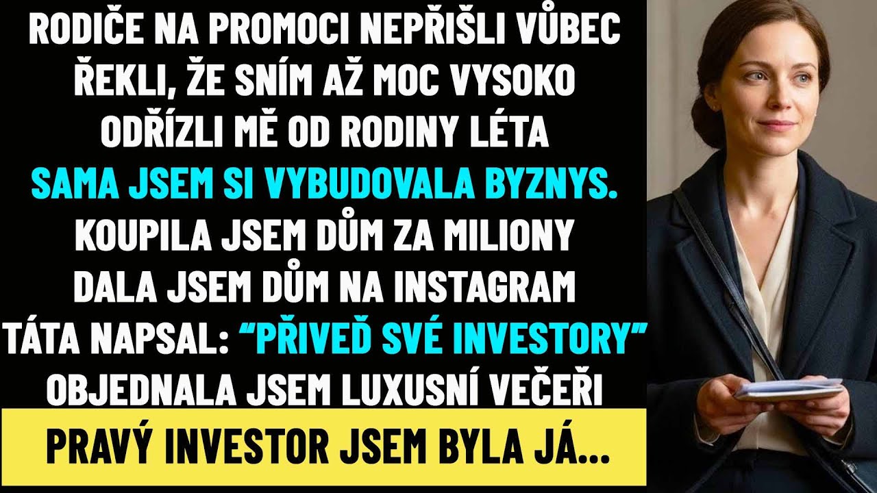 Rodiče mě vynechali u maturity a řekli: „Snila jsi příliš velké sny“