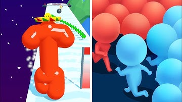 Tall Man Run Vs Cube Surfer🍑🍅🍒TIKTOK 9/9999 Max Levels Gameplay