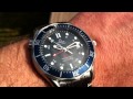 OMEGA Seamaster 300 GMT Co-axial - blue dial watch review