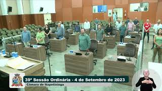 39ª Sessão Ordinária 2023