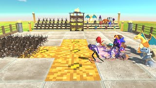 100X Deers 99 Nights in the Forest vs Sonic Piglin Spiderman Enderman Pokémon Team – ARBS