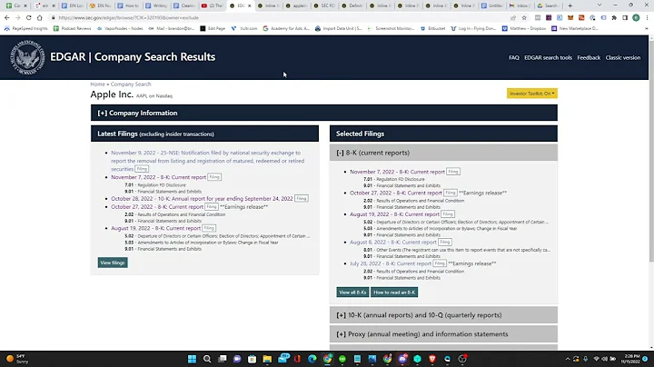 Perform an EIN Lookup on the SEC Website