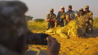 Caza de león en el kalahari con Antonio y Manuel de Iberalia