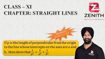 If p is the length of perpendicular from the origin to the line whose intercepts on the axes are a..