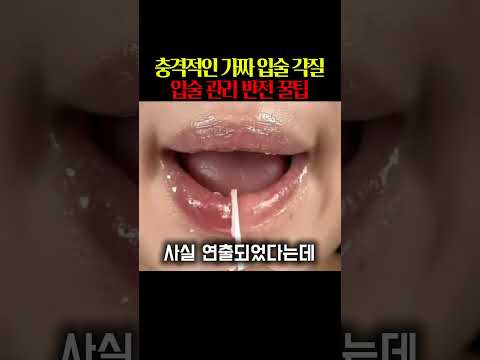 충격적인 가짜 입술 각질 입술 관리 반전 꿀팁