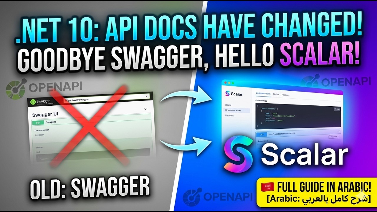 Open API and Scalar instead of Swagger in .NET [Arabic - بالعربى] | شرح ...