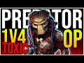 Level 170 wolf predator toxic build in predator 1v4 op they cant see me  predator movie 2022