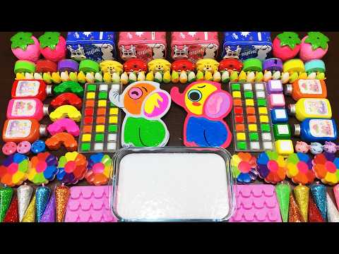 RELAXING MAKEUP VS PIPING BAGS | ASMR SLIME | Mixing Random Things Into GLOSSY Slime