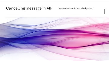 Cancelling AIF Message in SAP Central Finance