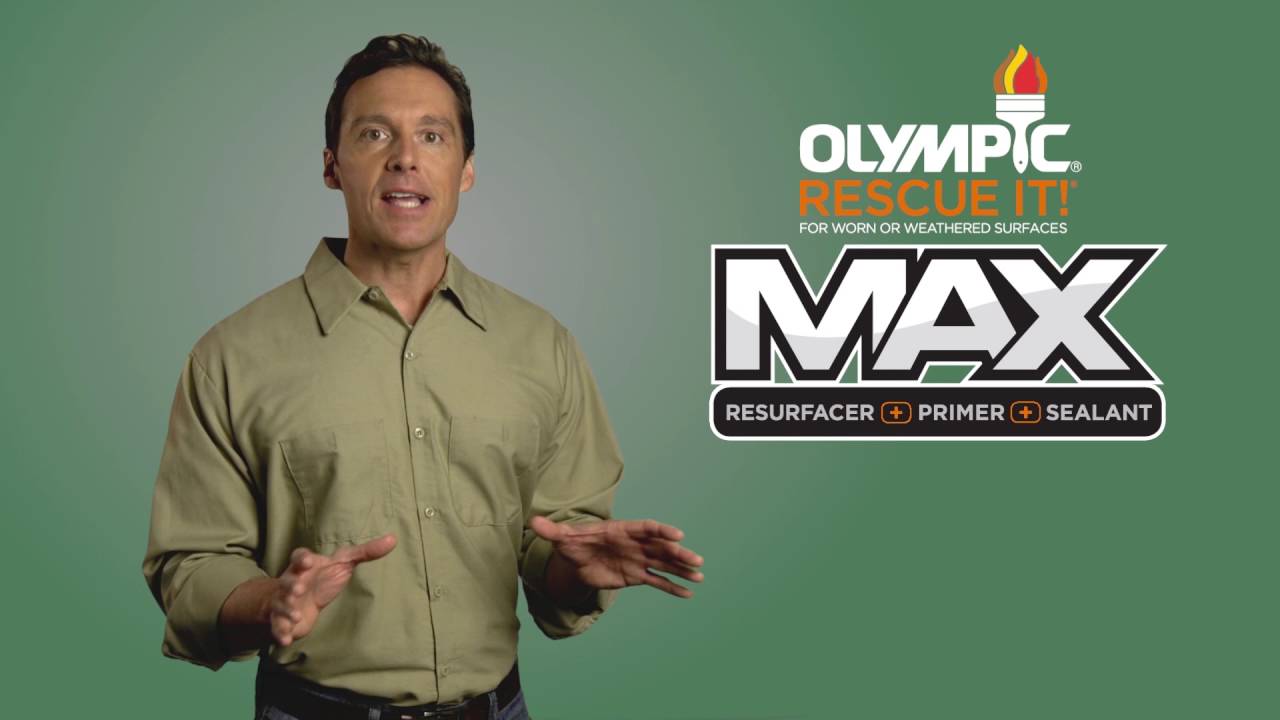 Olympic® RESCUE IT!® MAX Applying the First Coat To Concrete YouTube