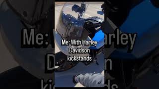 Why are Harley Davidson kickstands so sus. #harleydavidson
