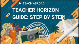 Complete Guide: Create a Teacher Horizons Account & Find Teaching Jobs Overseas (2025 Tutorial)