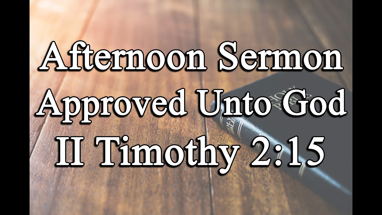 Tim Approves Afternoon Sermon -
