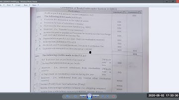 Explanation on BOOK PROFIT FOR MAT