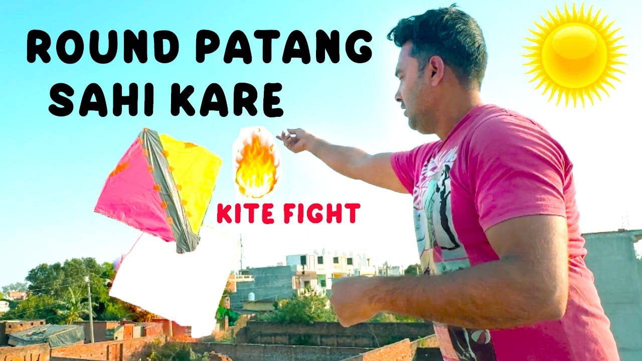 Round Patang Sahi Kaise Kare (Best Technique) |  Kite Fighting | Kite Cutting Video | Kites Vlog