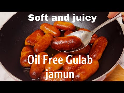 Gulab jamun in airfryer l how to make perfect, soft and juicy gulab jamun in air fryer