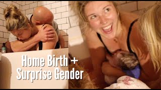 Home Birth Vlog +  surprise gender (natural water birth)