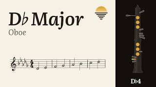 Db Major scale for Oboe · play along with fingering chart (60/72 bpm, one octave)