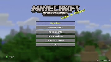 Main Menu "TU1" - Minecraft: Xbox 360 Edition (10 Minutes)
