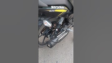 TVS Stryker 125 exhaust sound modified