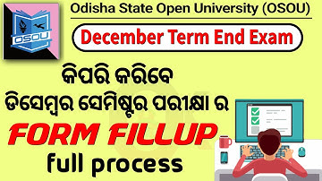 Osou form fillup 2022 Full Process // Osou Exam 2022 // Osou Exam 2023 // Odia knowledge Academy