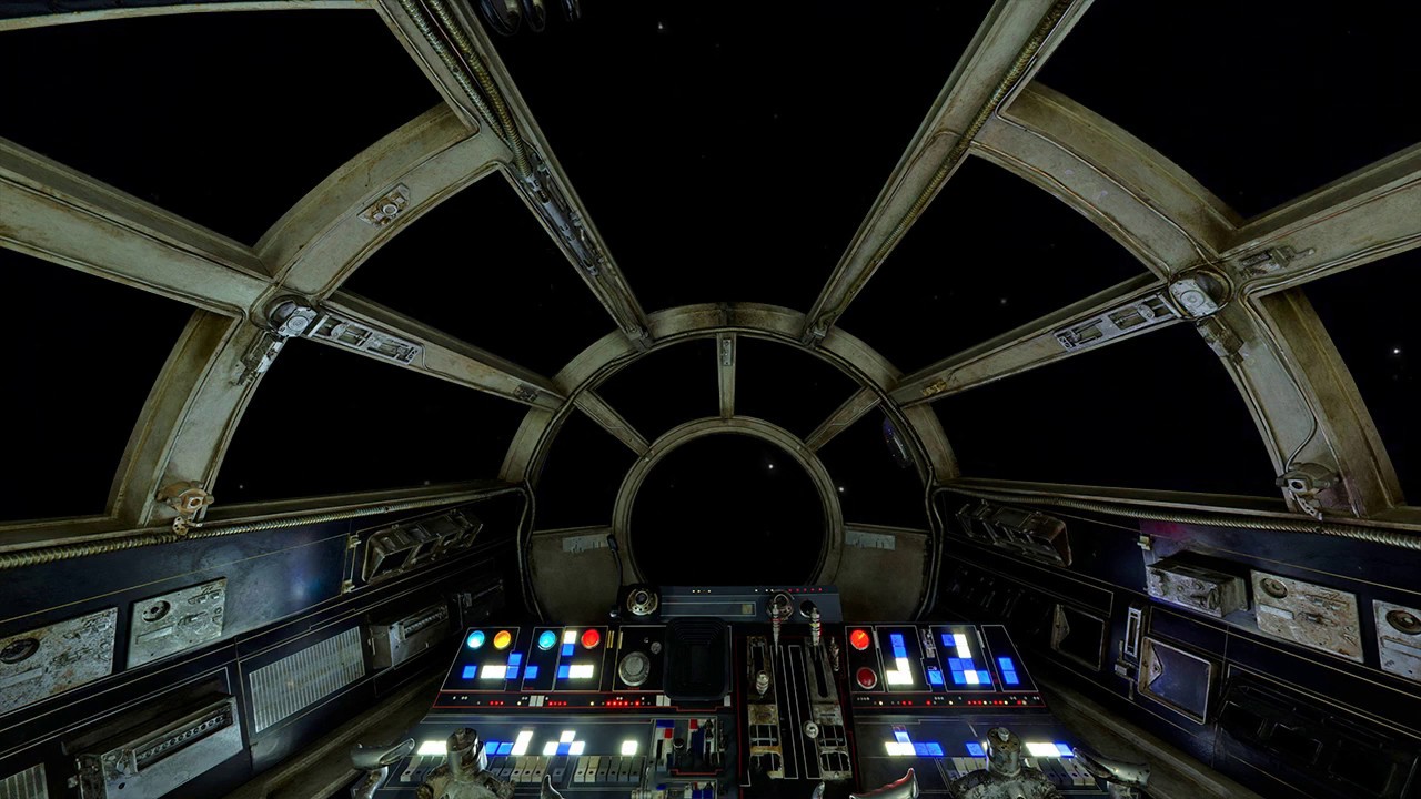 Star Wars Millennium Falcon Zoom Background