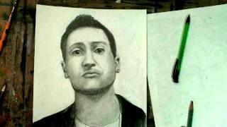 Draw YouTube: How to Draw Nicola Foti (soundlyawake) Portrait Pencil Drawing