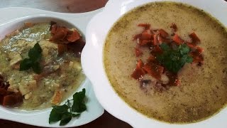 طريقة عمل شوربة الكشك بالزيت