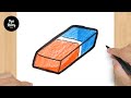 #846 How to Draw an Eraser - Easy Drawing Tutorial