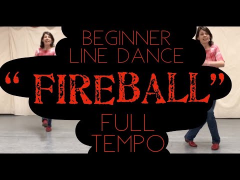 Fireball Beginner Line Dance Run-through Video