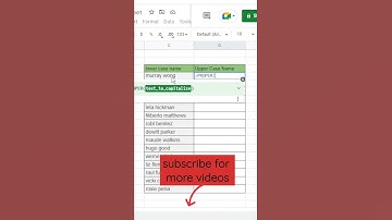 Ms excel | how to convert lower case letters to upper case letters...